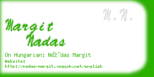 margit nadas business card